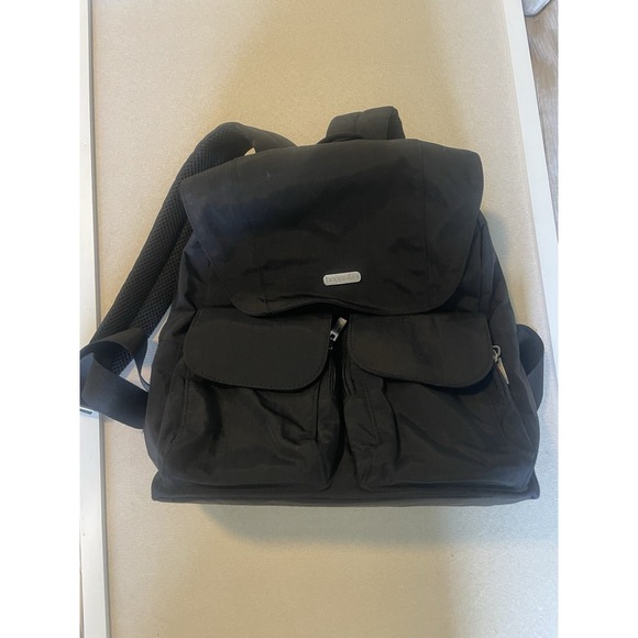 Baggallini Classic Mission Backpack Mid-size Black Nylon Casual NEW Travel - Picture 1 of 8